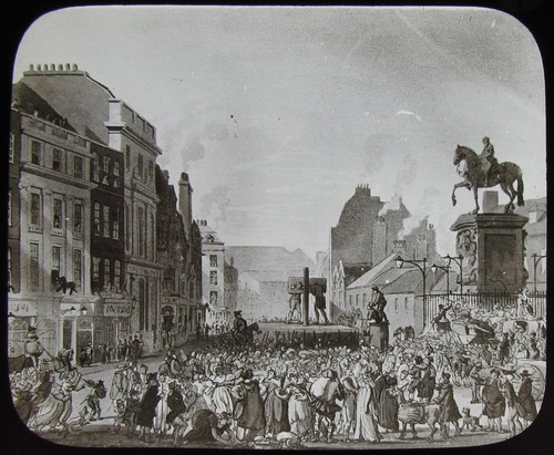 Glass magic lantern slide - magic,