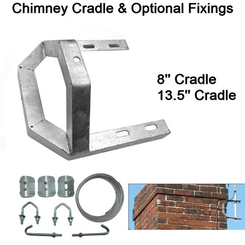 Chimney mitre cradle mounting - mitre,