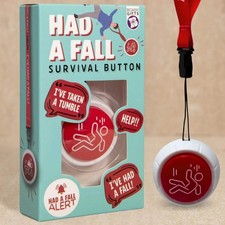 Had a Fall Survival Button Emergency Lanyard - Funny Novelty Joke Toy Gift