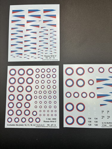144 unknown mfg decals - unknown, mfg.