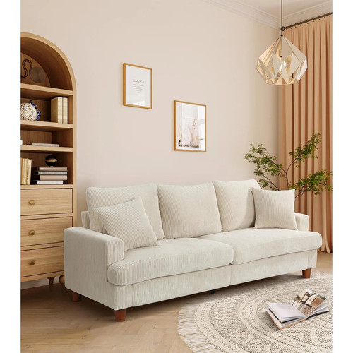 Seater corduroy sofa soft - sofa.,