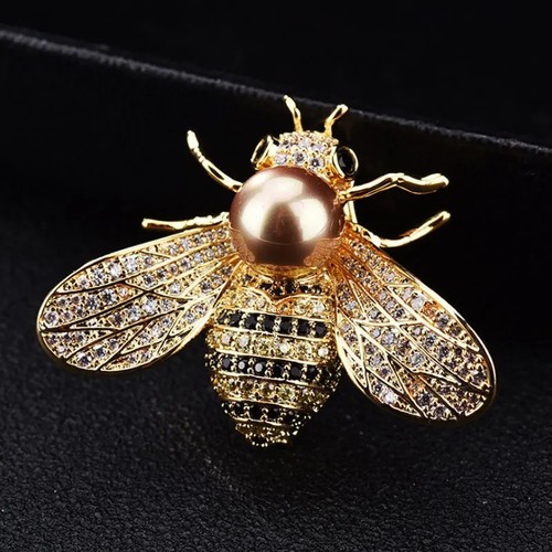 Bee brooch women rhinestone - brooch,