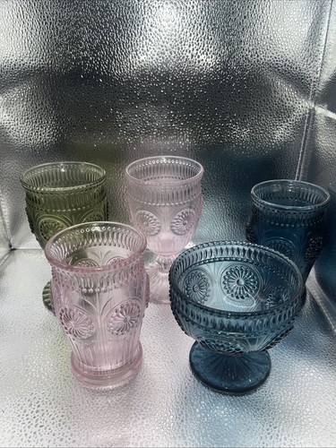 Variety embossed glassware set - variety,
