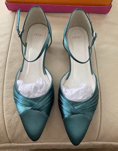 Else brandy teal satin pointed - brandy,