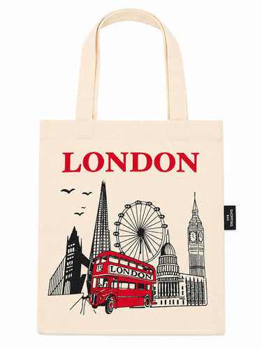 London skyline canvas - skyline, tote
