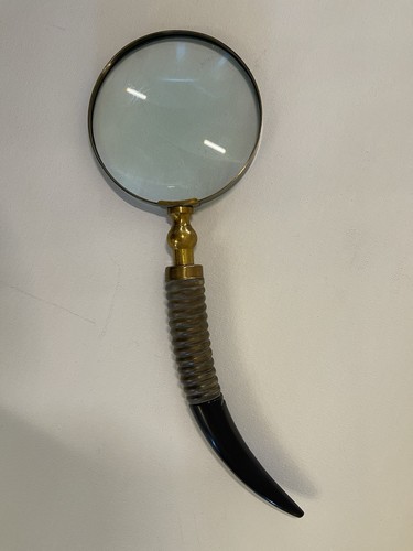 Vintage carved horn handle - vintage,