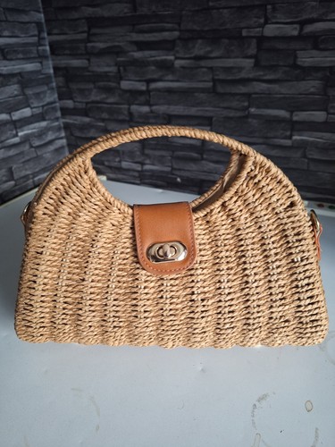 Ladies summer straw bag - straw, rattan