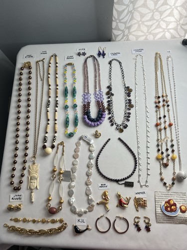 Vtg high end jewelry lot - end, 25pcs