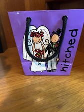 Wedding Married Gift Bag Bang On The Door Groovy Chick HITCHED 90s Y2K