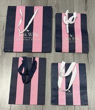 Jack Wills Empty Paper Shopping Gift Bags x4