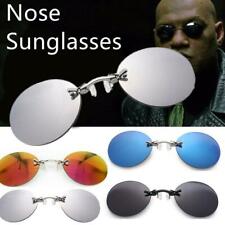 Clip Nose Sunglasses Round