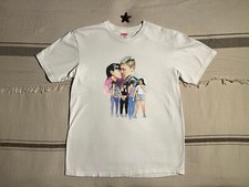 SUPREME T-Shirt M Medium White Kiss F/W 2017 41" Skate RARE Made USA Excellent