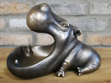 Big Mouth Hippo Bronze Colour Large Home Decor Key Holder Organizer Gift