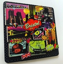 Bristol Souvenir Fridge Magnet 3D Wooden Pop art