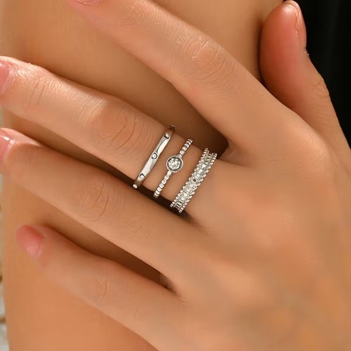 Ladies girls piece silvery - ladies, 3