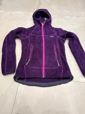 RAB Womens Boulder Polartec Thermal Pro Purple Pile Hooded Jacket Size Uk 8