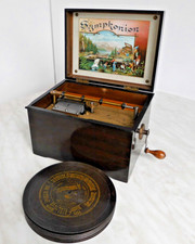 Symphonion Music Box 15 Plates 19.5cm Music Box Antique Music Box 15 Discs 7 5/8"