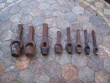 Job Lot Of Old Leather Working Punches  x 8 - For Cleaning.