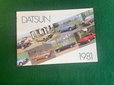 DATSUN 1981 RANGE BROCHURE