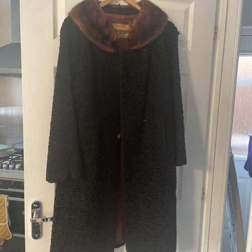 Vintage astrakhan coat - vintage,
