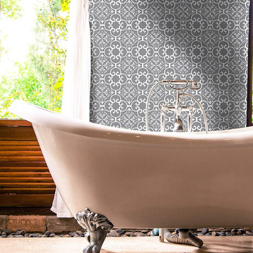 Modern grey tile transfers