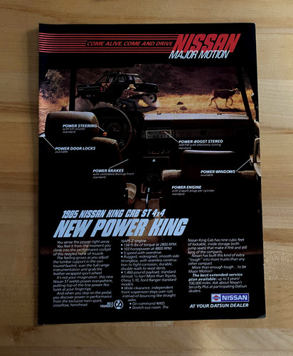 1985 print nissan king - print,