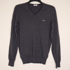 Lacoste Men's Grey 100% Wool