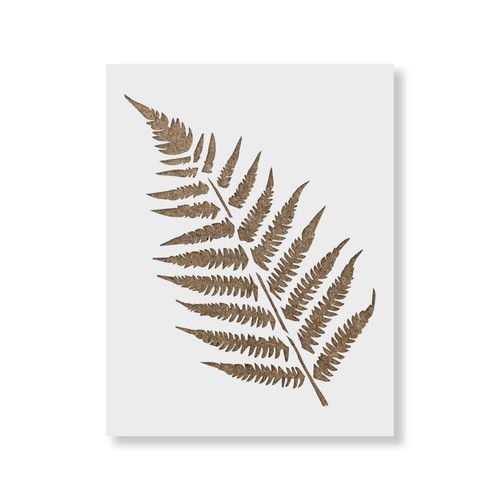 Ferns stencil craft - craft, airbrush