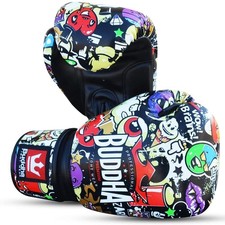 BUDDHA FIGHT WEAR - Fantasy Zippy Boxing, Muay Thai Gloves -  Size 12 Oz