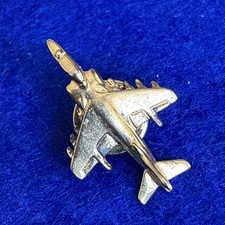RAF Royal Air Force Harrier T10 C22 V/STOL aircraft Gold Tone Pin Badge