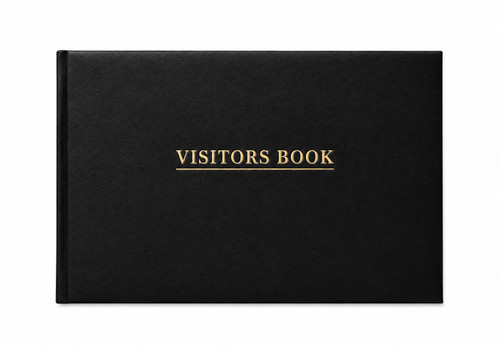 Office visitors book - visitors, black