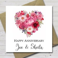 Personalised Rose Heart