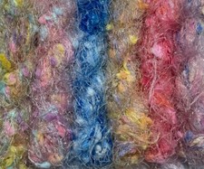 Job lot bundle Yarn Wool Crafts Pom Pom Fancy Fluffy BABY 6x 10 meters #307