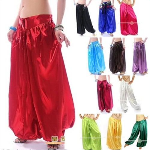 Belly dance satin harem - harem, pants