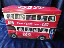 Kit Kat Empty Tin Red Double Decker Bus Collectors