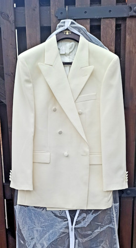 Double breasted ivory white - double, ivory/white