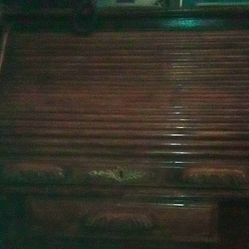 Antique oak wood roll - antique,
