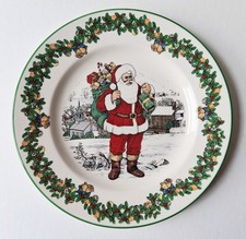 Spode Christmas Plate, Santas Around The World, American Santa, 19.5cm