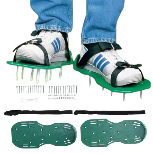 30cm lawn aerating spike shoes - lawn,