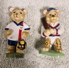Rare Wade Collection Lil' Footballer Bearkham and Lil' Cricketer Limited Edition
