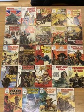 24 Vintage Battle Comics From 1973 Onwards In Very Good Condition