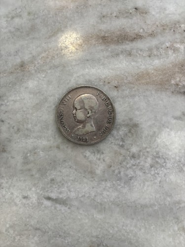 1891 spain pesetas - 5,