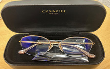 Coach Rose Gold Semi Rimless Glasses HC 5136 Frames and Case Only Preloved