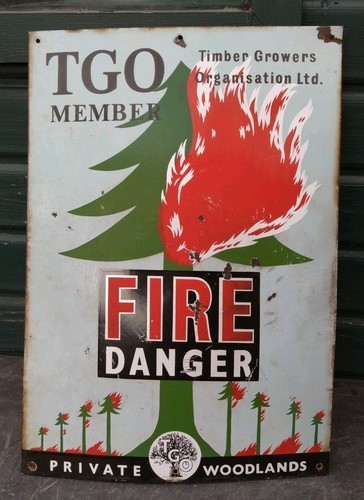 Vintage original enamel sign - vintage,