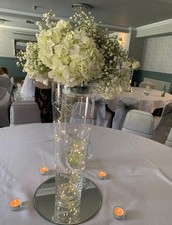 5 X Tall Clear Glass Vases