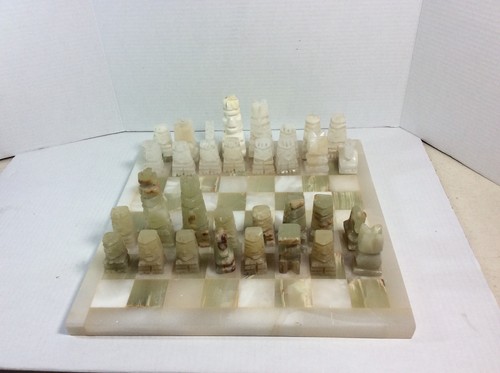 Vintage onyx stone chess - vintage, set