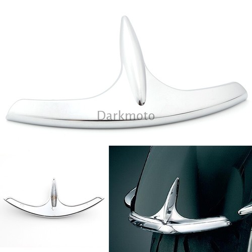Chrome front fender - front, trailing
