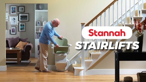 Stannah curved stairlift - stairlift,