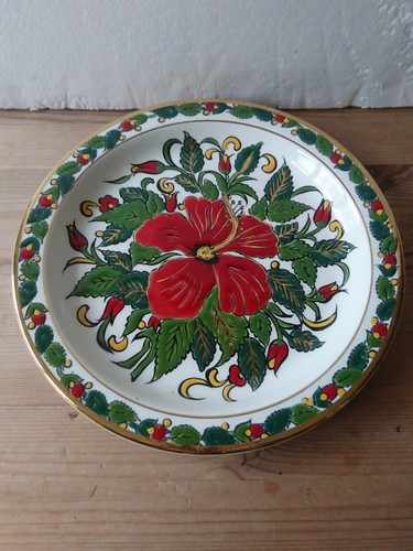 Ibiscus ceramic rhodes hand - ibiscus,