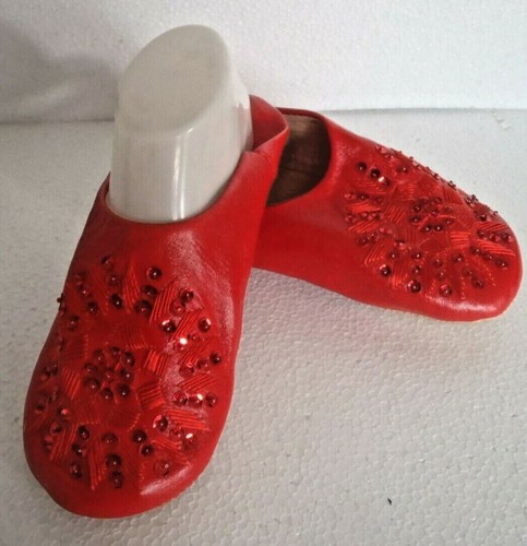 Moroccan red leather - *, red*